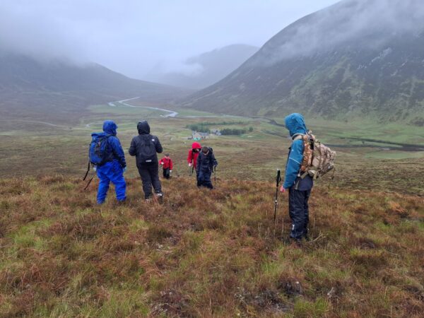 On the way up the hill