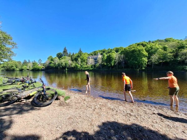 Paddling on a hot day